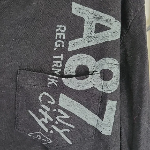 Aeropostale Black Long Sleeve Shirt - Picture 2 of 3